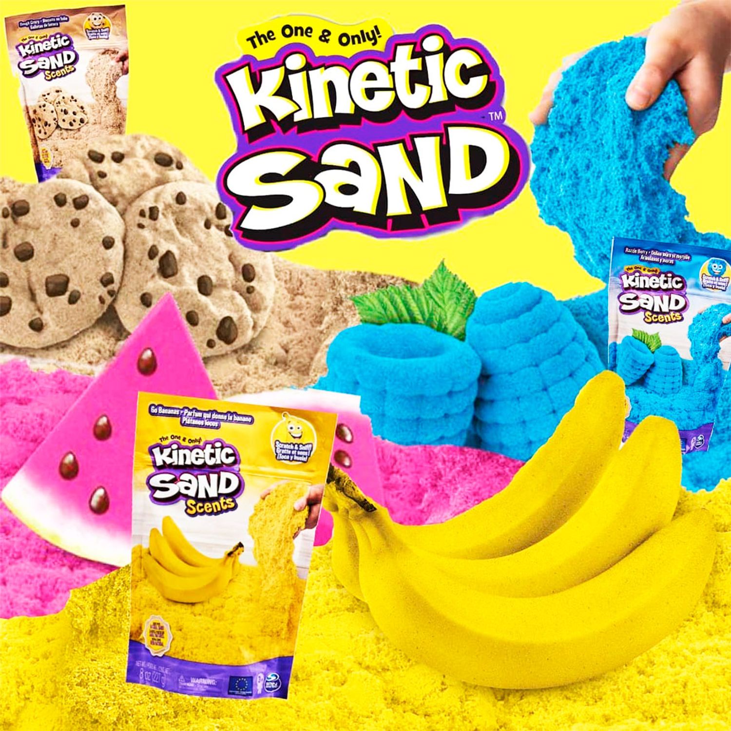 Nisip Kinetic Sand Biscuit Bej 227 g fotografia produsului View 5 L