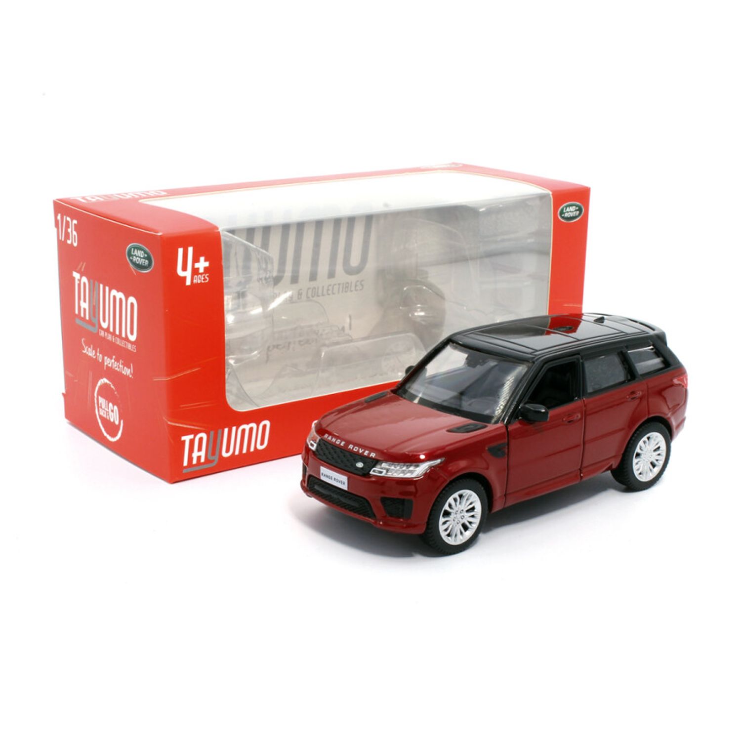 Macheta auto Tayumo Range Rover Sport, 1:36, Firenze Red fotografia produsului View 3 L