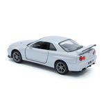 Macheta auto Tayumo Nissan GT&minus;R34 V&minus;Spec II, 1:36, Silver fotografia produsului View 2 S