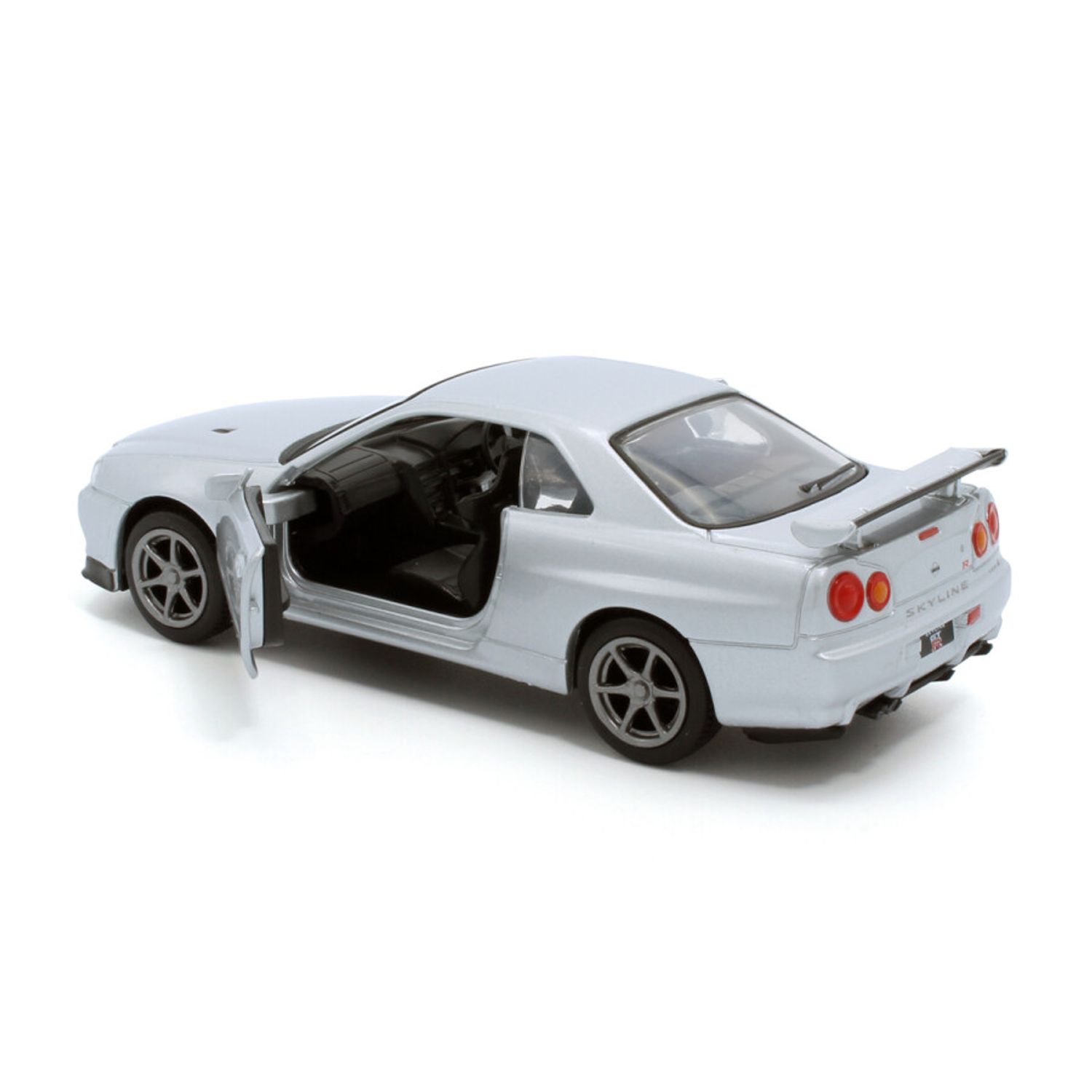 Macheta auto Tayumo Nissan GT&minus;R34 V&minus;Spec II, 1:36, Silver fotografia produsului View 3 L
