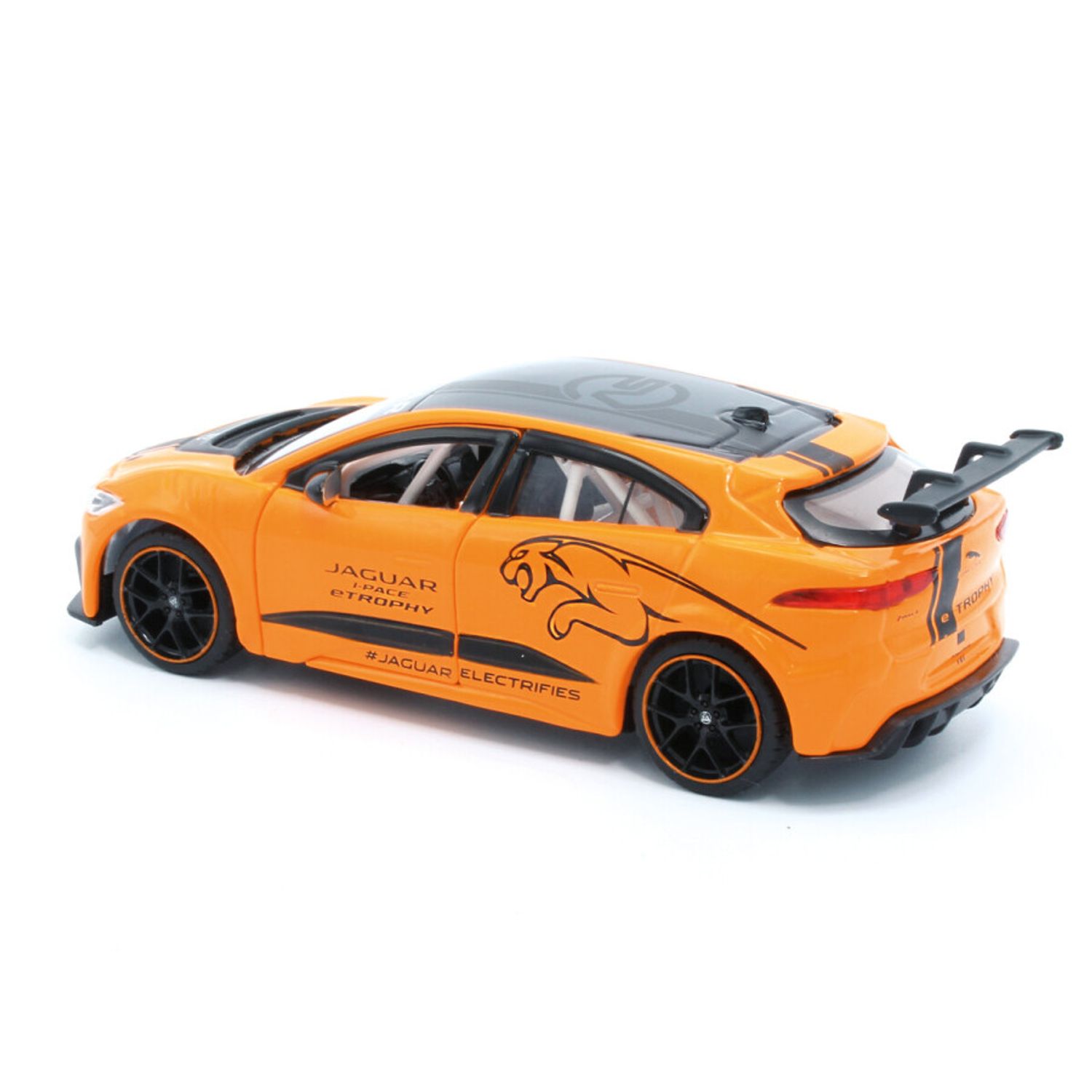 Macheta auto Tayumo Jaguar I&minus;Pace e&minus;Trophy, 1:36, Orange fotografia produsului View 2 L
