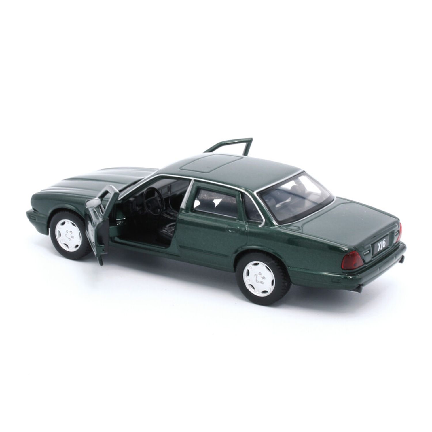 Macheta auto Tayumo Jaguar XJ6, 1:36, Emerald Green fotografia produsului View 3 L