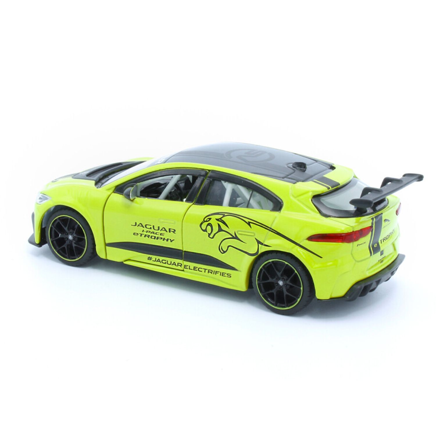 Macheta auto Tayumo Jaguar I&minus;Pace e&minus;Trophy, 1:36, Green fotografia produsului View 2 L