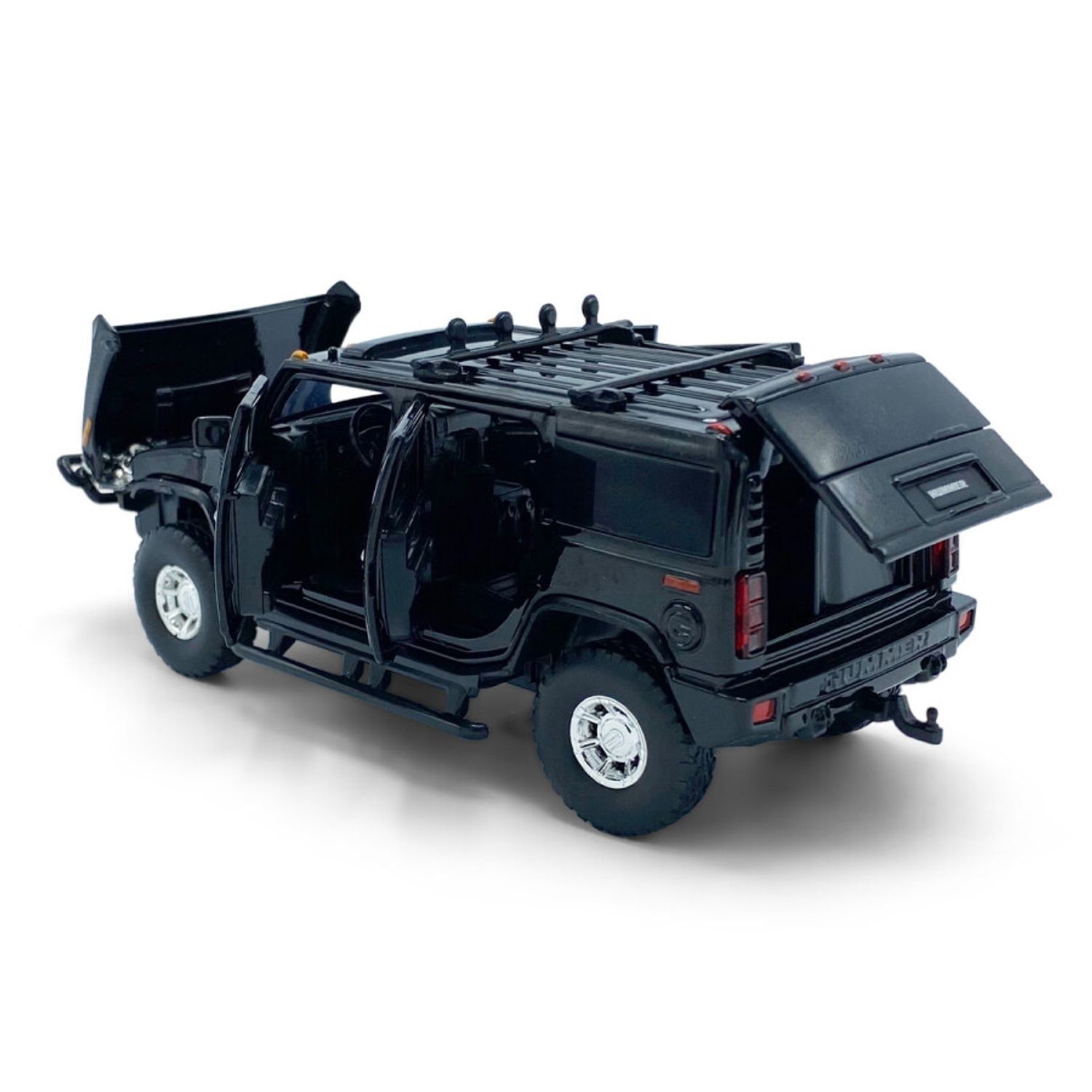 Macheta auto Tayumo Hummer H2, 1:32, Black fotografia produsului View 3 L
