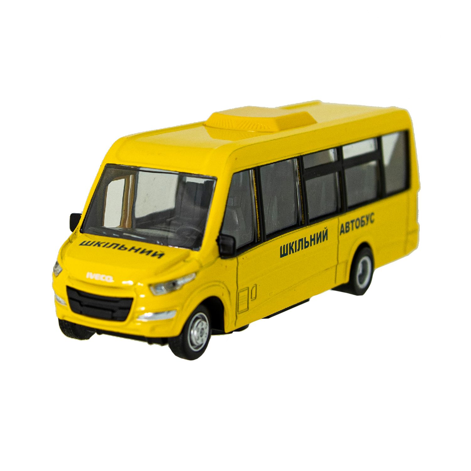 Macheta auto Technopark model autobuz pentru copii Iveco Daily fotografia produsului
