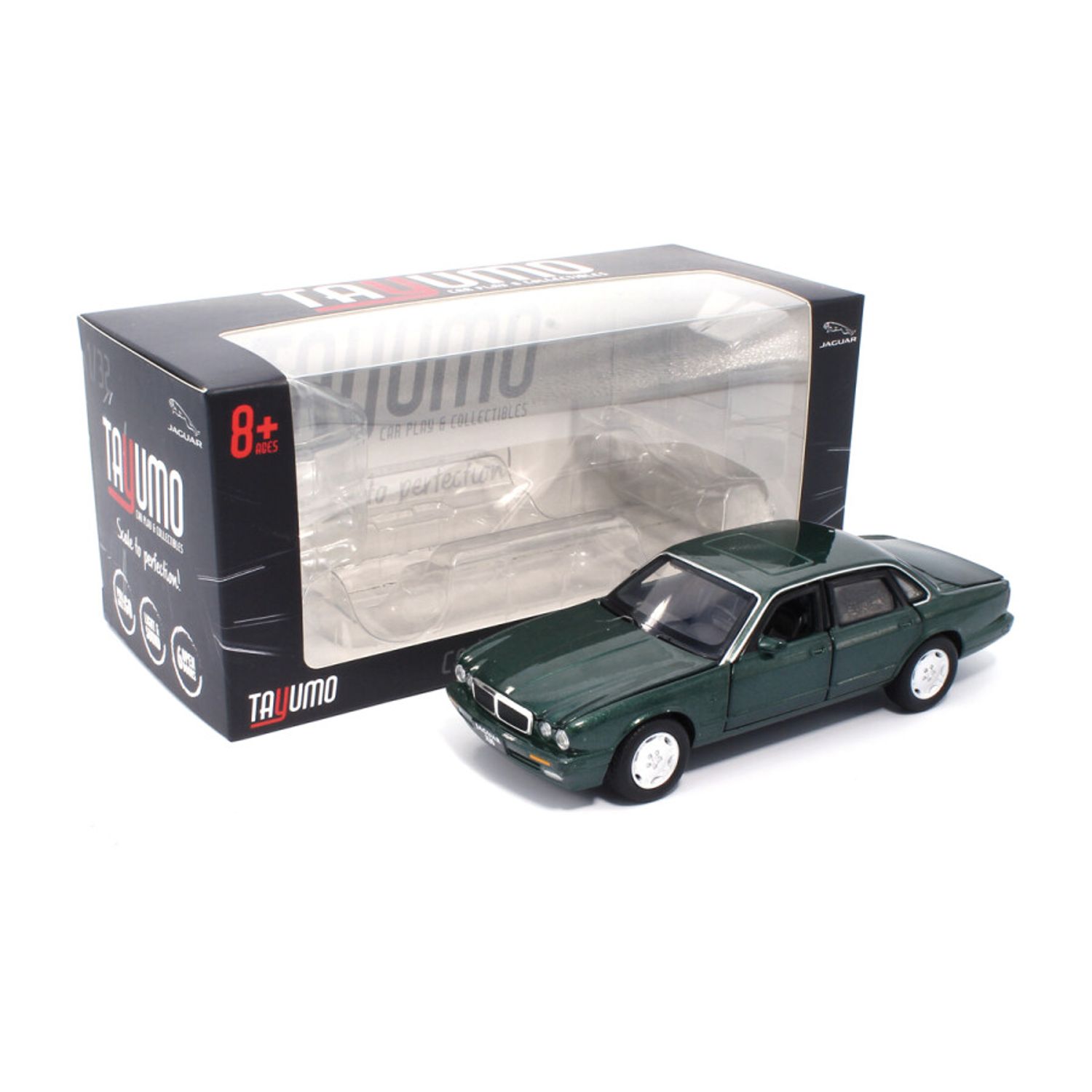 Macheta auto Tayumo Jaguar XJ6, 1:32, Green fotografia produsului View 4 L