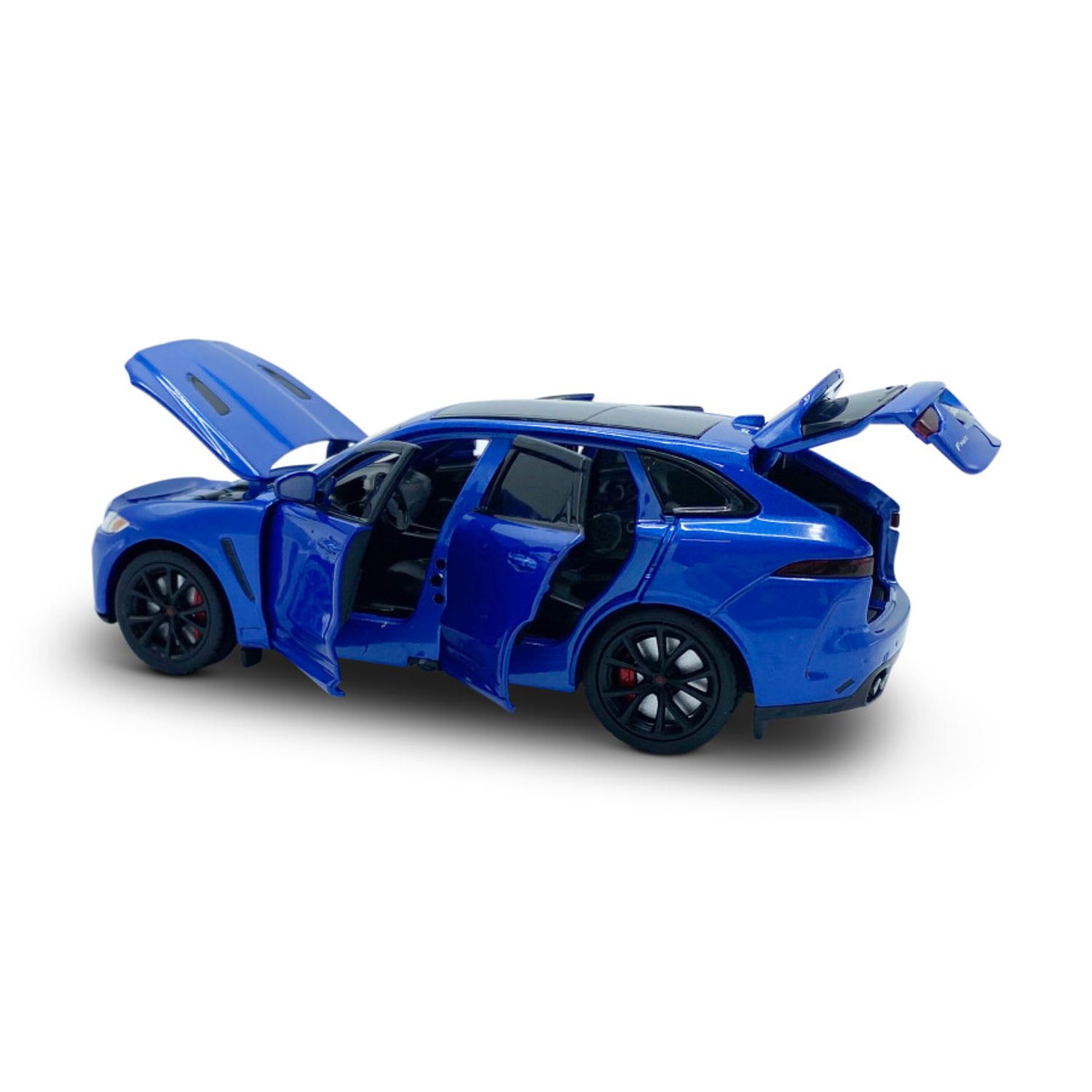 Macheta auto Tayumo Jaquar F&minus;Pace, 1:32, Blue fotografia produsului View 3 L
