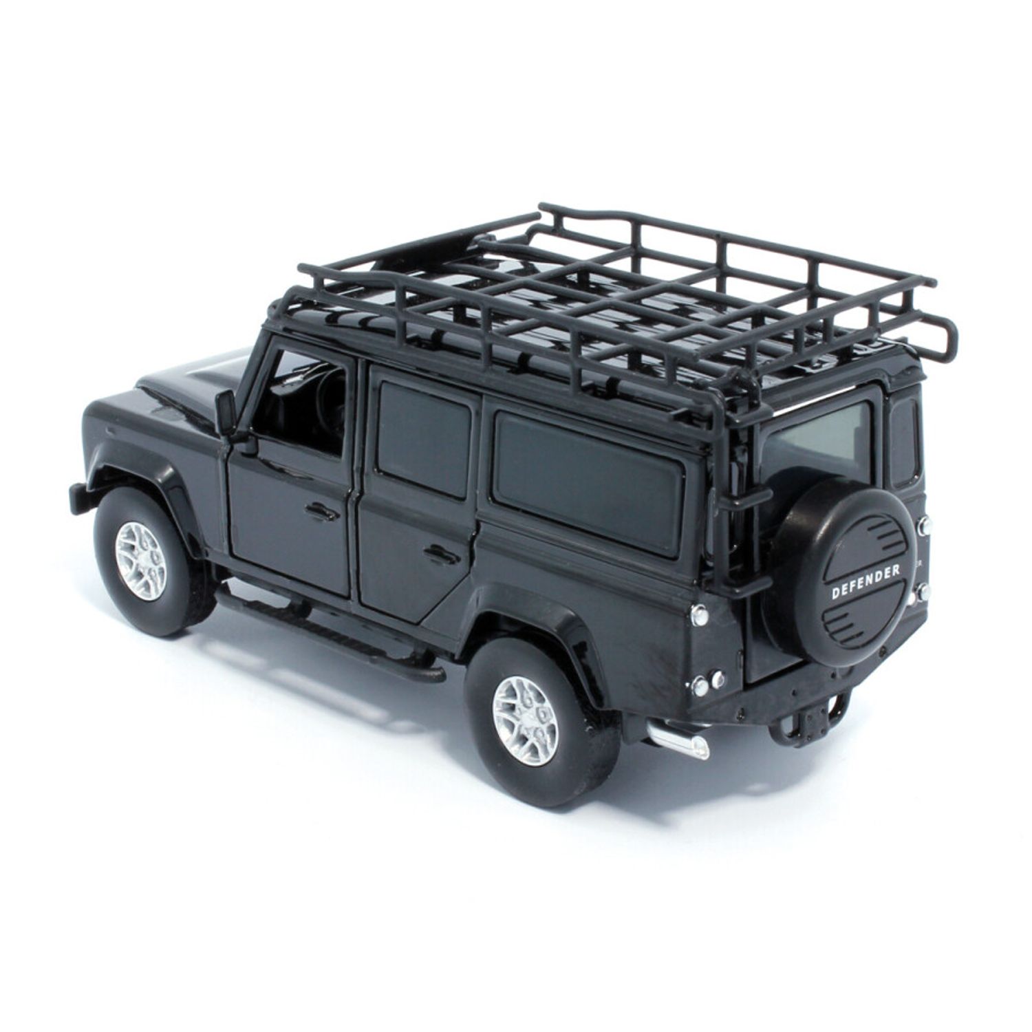 Macheta auto Tayumo Land Rover Defender 110, 1:32, Black fotografia produsului View 2 L