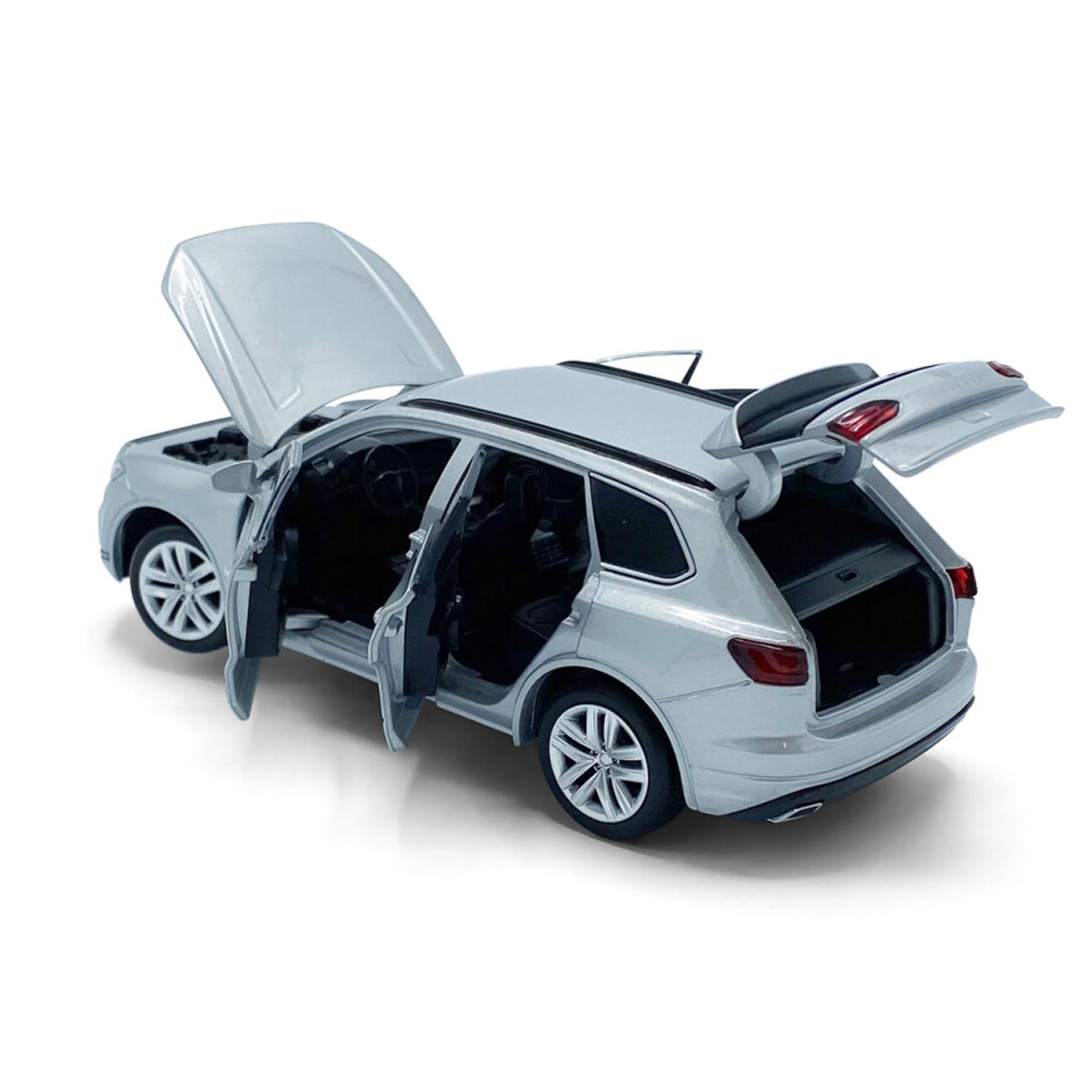 Macheta auto Tayumo VW Touareg, 1:32, Silver fotografia produsului View 3 L