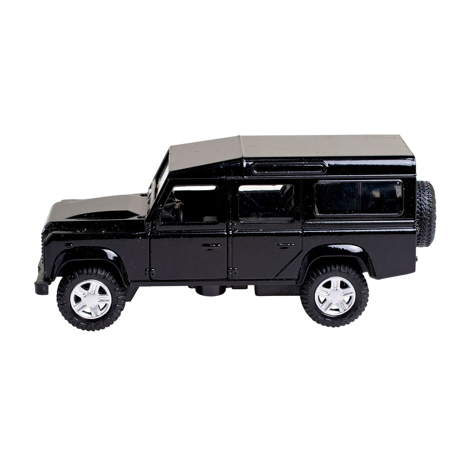 Masina Model Technopark Land Rover Defender 1:32, negru fotografia produsului View 3 L