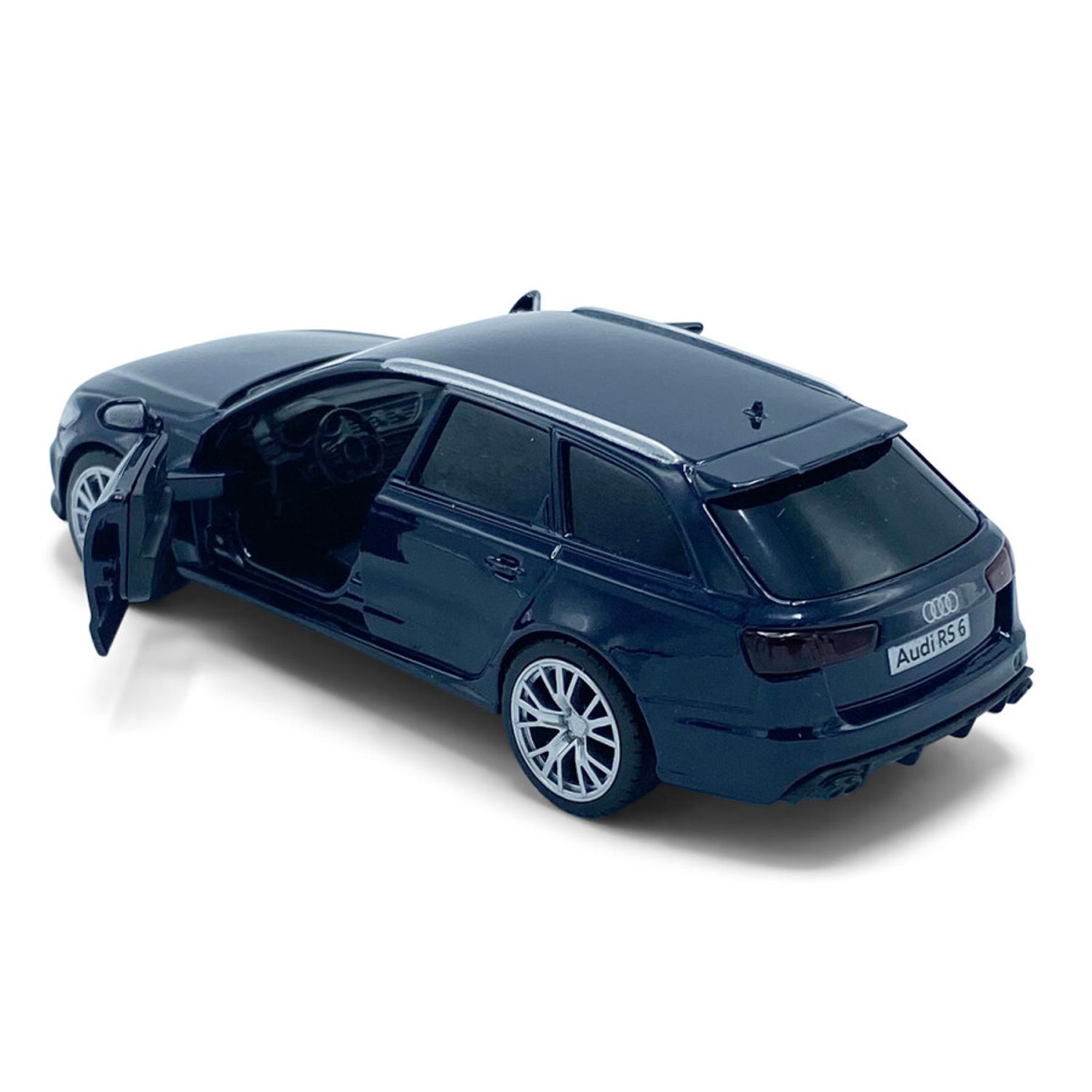Macheta auto Tayumo Audi RS6, 1:36, Blue fotografia produsului View 3 L
