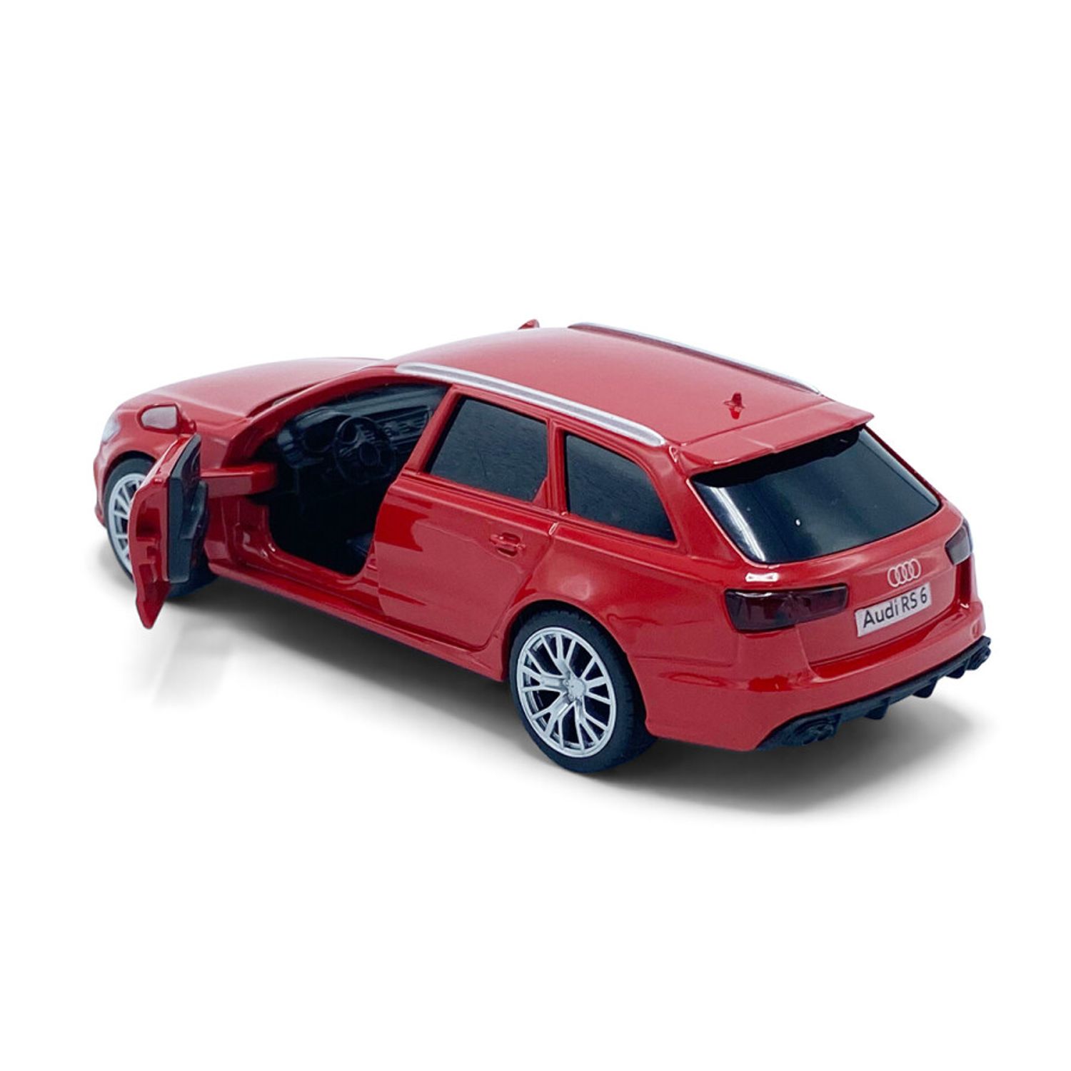 Macheta auto Tayumo Audi RS6, 1:36, Red fotografia produsului View 3 L