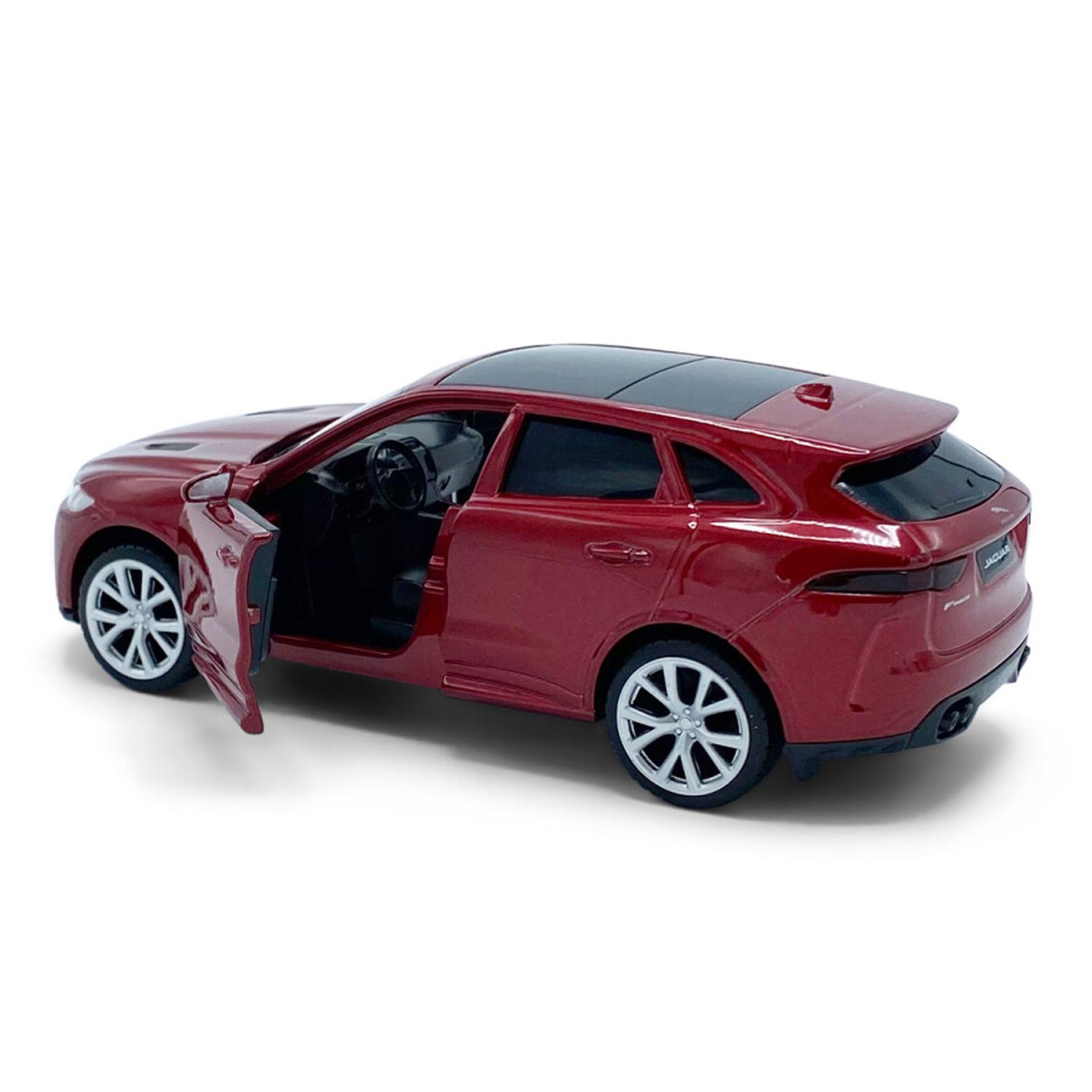 Macheta auto Tayumo Jaguar F&minus;Pace, 1:36, Red fotografia produsului View 3 L