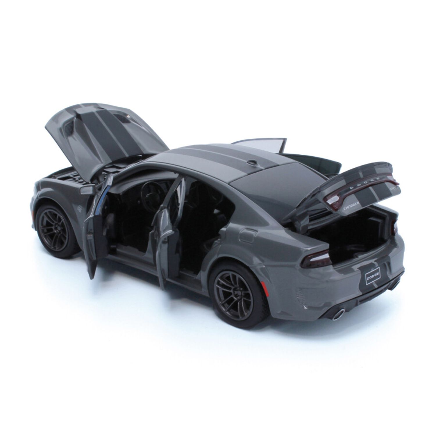 Macheta auto Tayumo Dodge Charger, 1:32, Grey fotografia produsului View 2 L