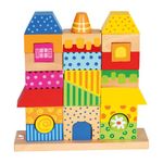 Jucarie din lemn Villa Viola, puzzle cu 3 coloane, 26 piese fotografia produsului