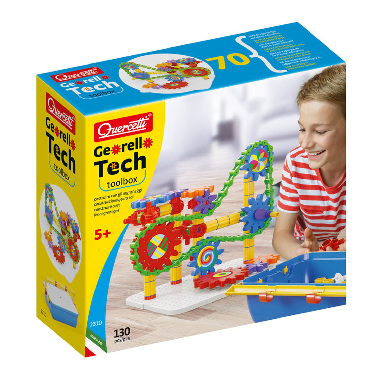 Joc Quercetti Georello Tech Toolbox 130 Piese fotografia produsului