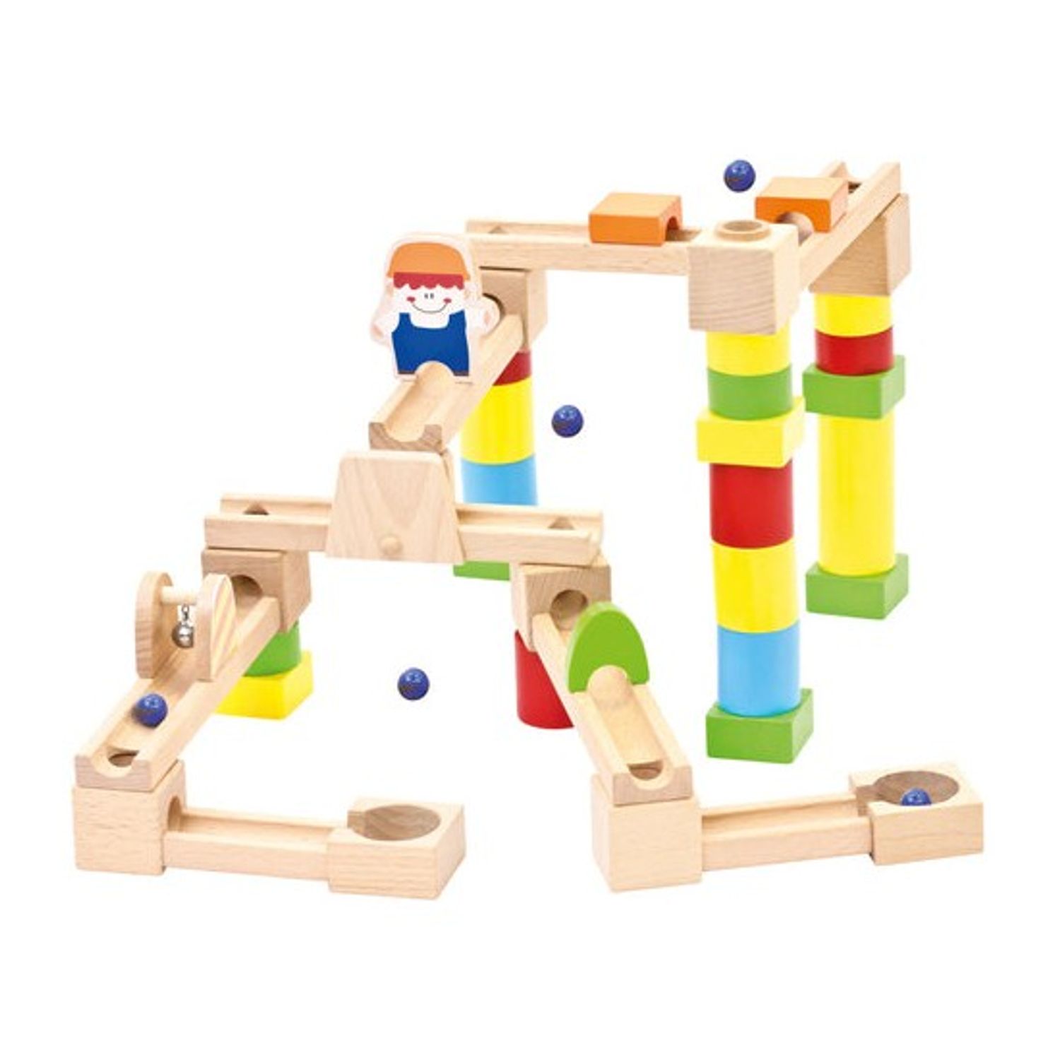 Joc Bino Marble Run din Lemn 40 Piese fotografia produsului