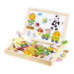 Tabla de scris 2 in 1 cu puzzle, pentru copii - Bino fotografia produsului