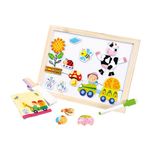 Tabla de scris 2 in 1 cu puzzle, pentru copii - Bino fotografia produsului View 3 S