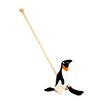 Jucarie de impins din lemn Pinguin fotografia produsului