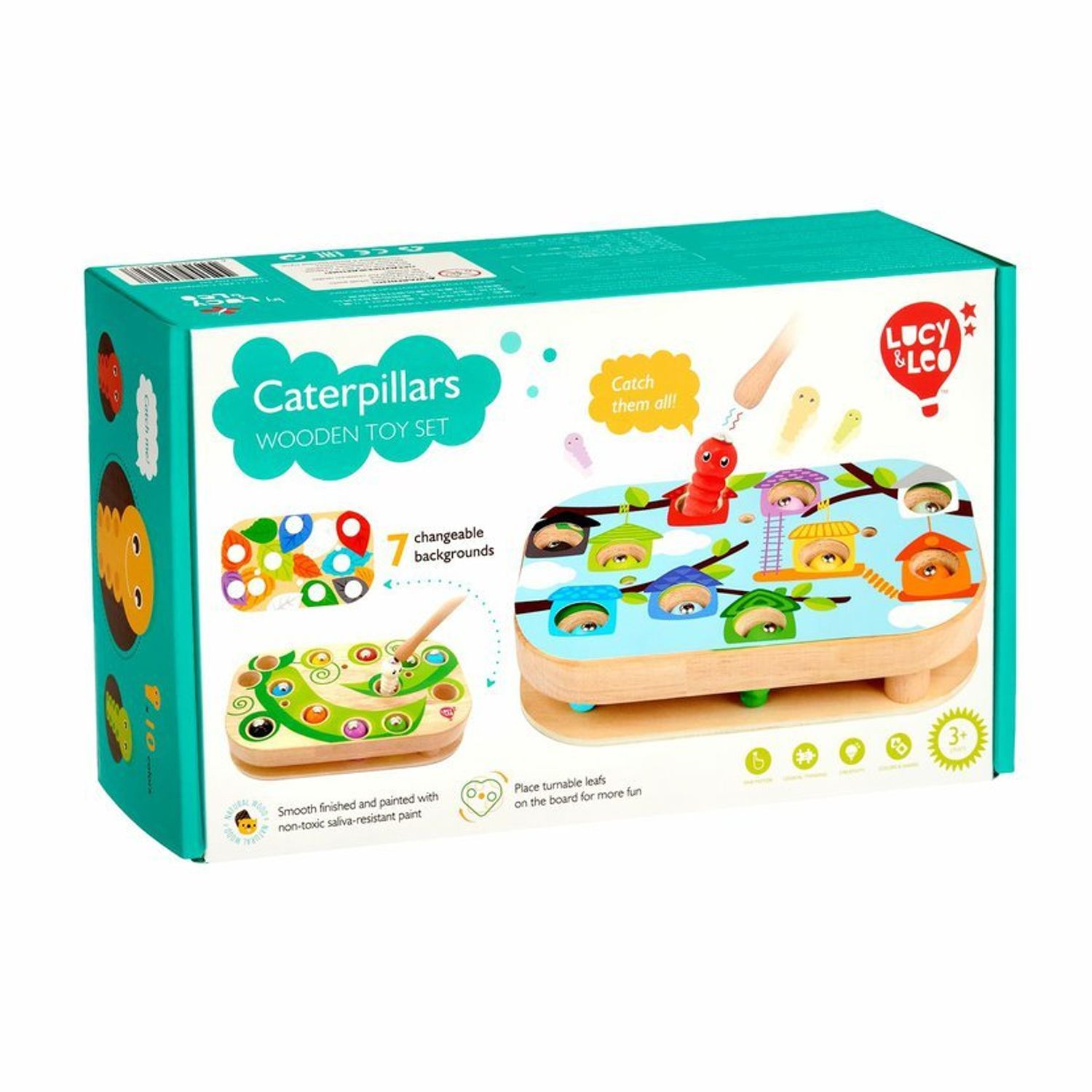 Joc magnetic Lucy & Leo, Prinde Omizile, din lemn fotografia produsului View 2 L