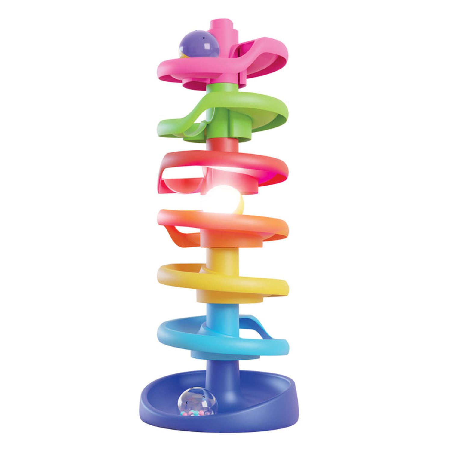 Turn cu minge luminoasa Spiral Tower Brightball 10 elemente Quercetti fotografia produsului View 3 L