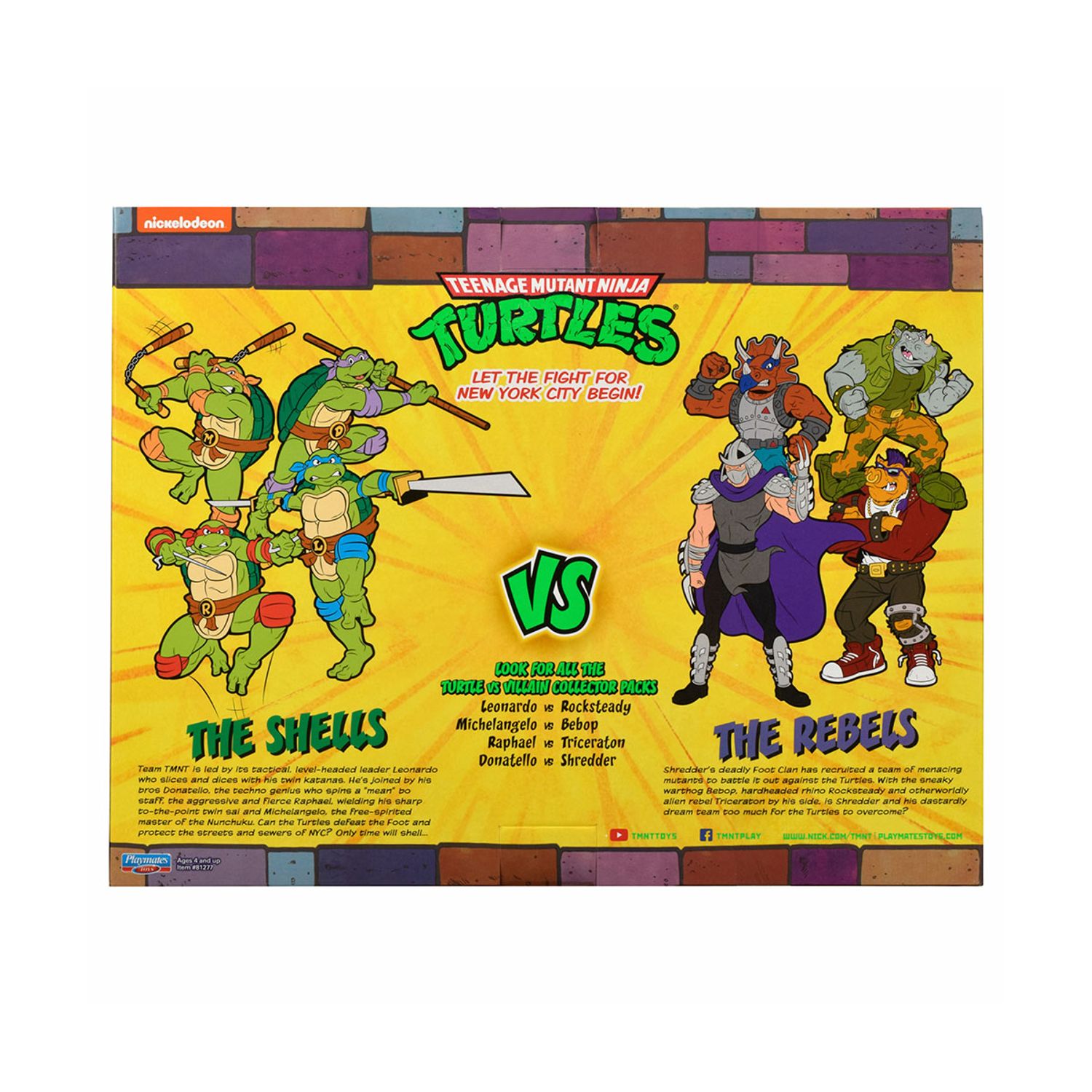 Figurine Testoasele Ninja Michelangelo vs Bebop 15 cm, 2 bucati fotografia produsului View 6 L