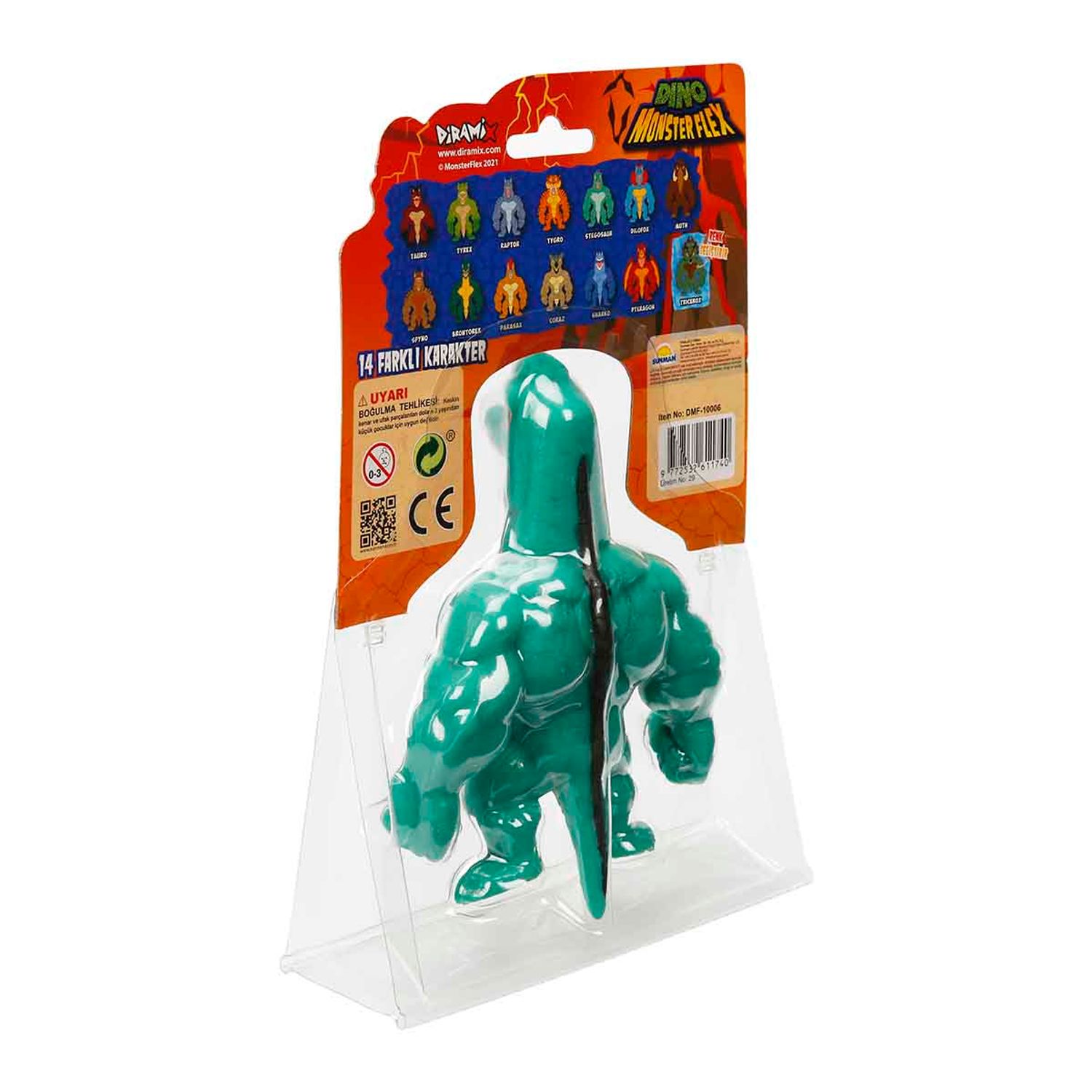 Figurina elastica DINO MonsterFlex, Brontorex, 15 cm fotografia produsului View 5 L