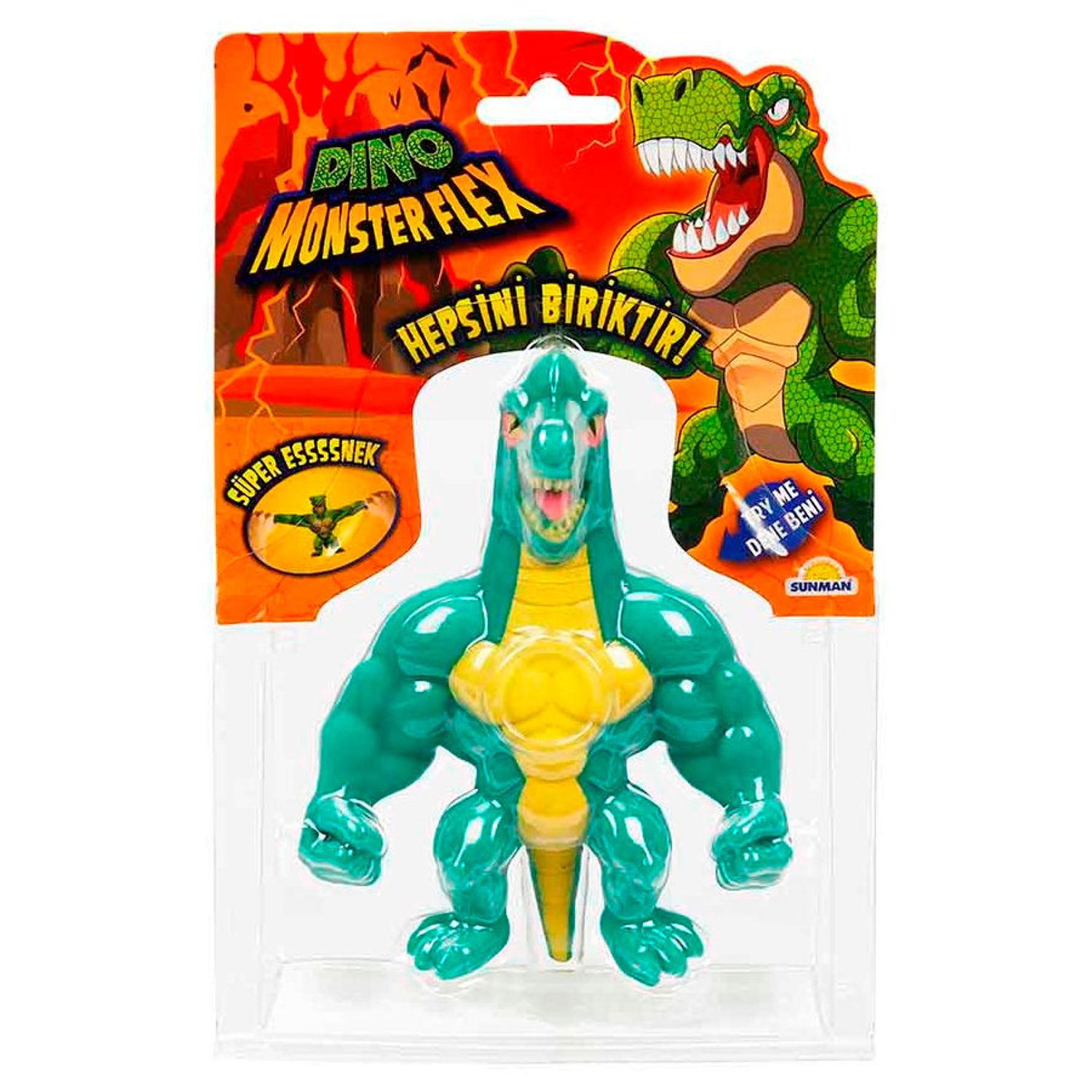 Figurina elastica DINO MonsterFlex, Brontorex, 15 cm fotografia produsului View 6 L