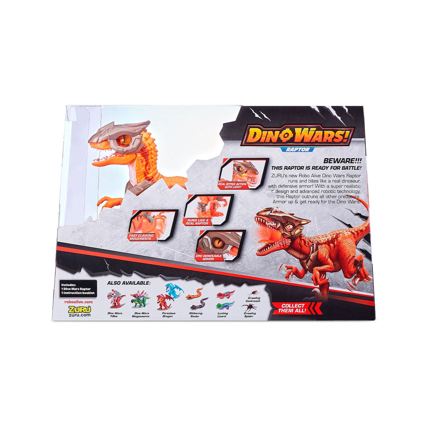 Jucarie interactiva Robo Alive Dino Wars - Raptor fotografia produsului View 6 L