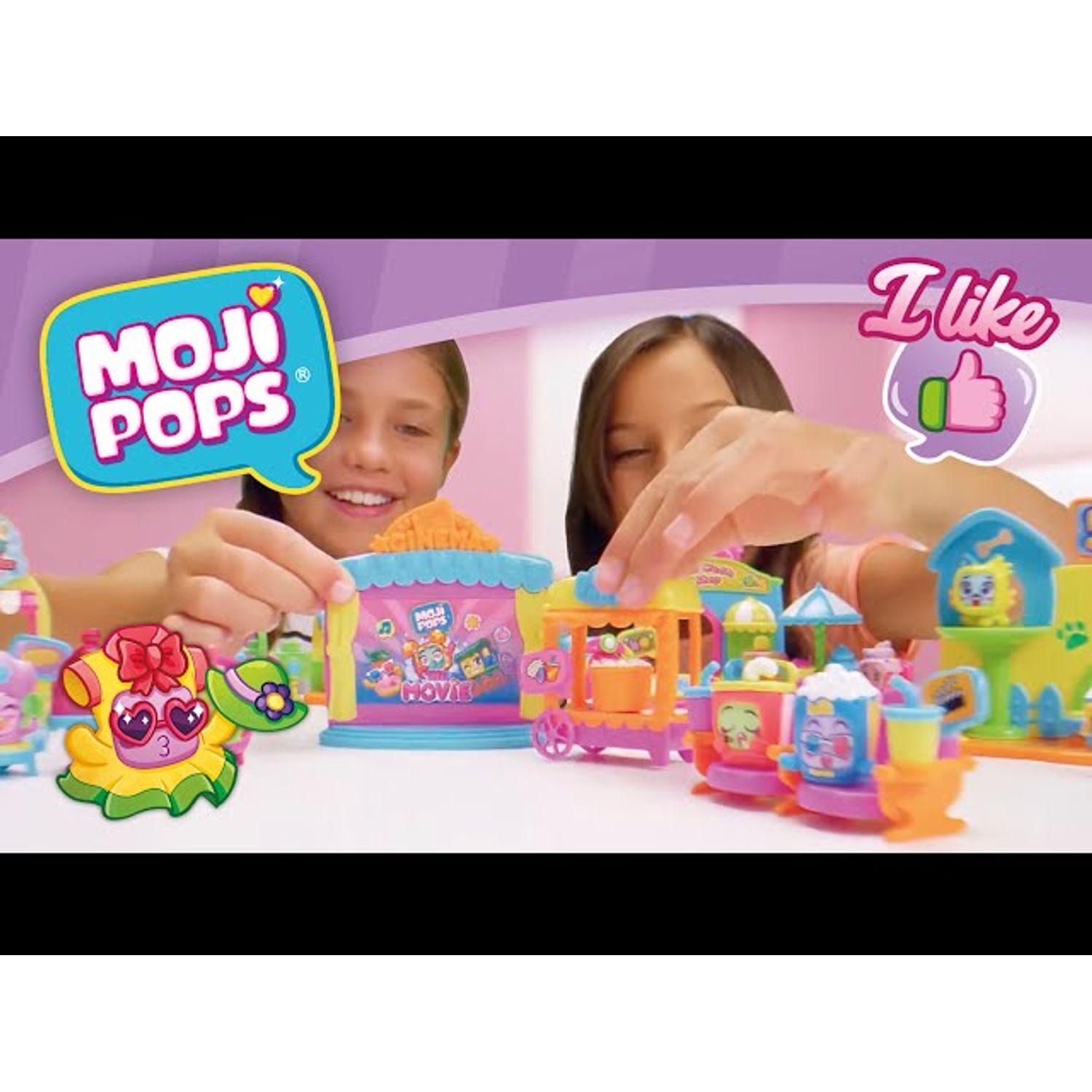 Set de joaca cu 2 figurine exclusive si Pet Club Moji Pops fotografia produsului View 3 L