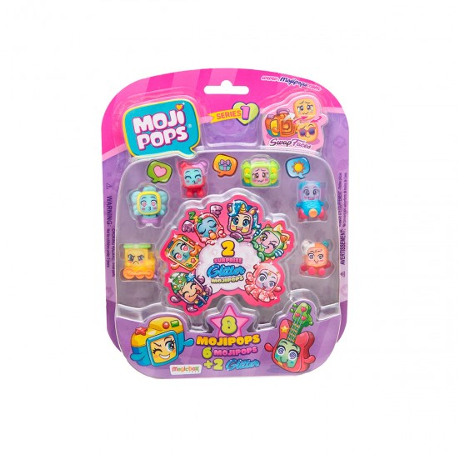 Set de joaca cu 8 figurine Moji Pops S1 fotografia produsului
