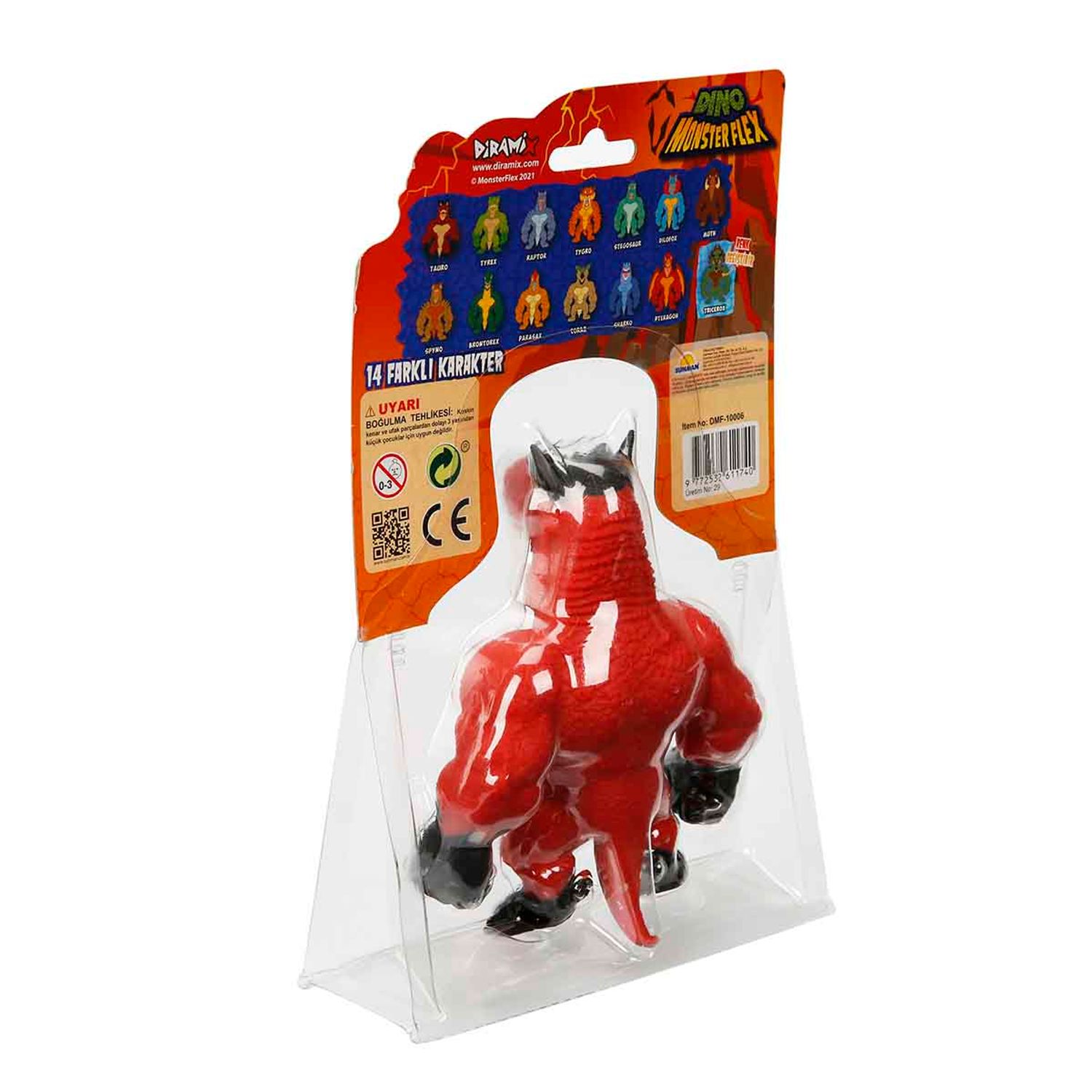 Figurina elastica DINO MonsterFlex, Tauro, 15 cm fotografia produsului View 4 L
