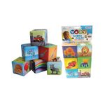 Set 6 cuburi educative Unikatoy 230598, Multicolor 6-9 luni fotografia produsului