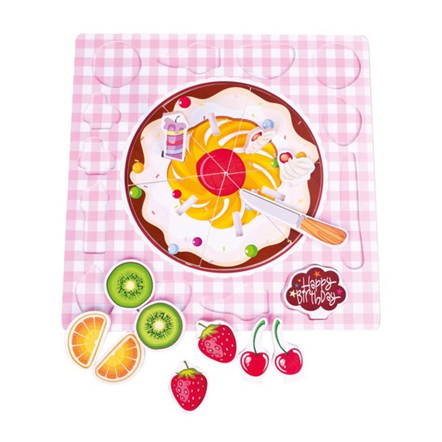 Puzzle Tort cu fructe, 20 piese fotografia produsului View 3 L