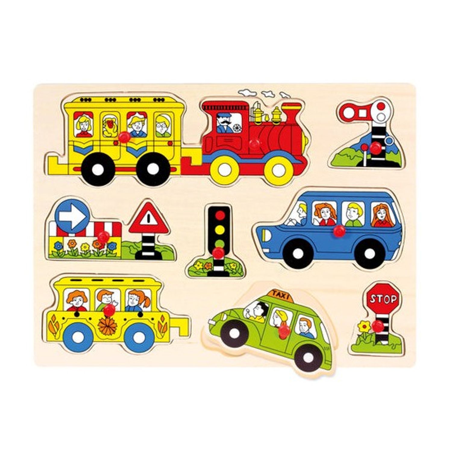 Puzzle din lemn Vehicule Transport fotografia produsului