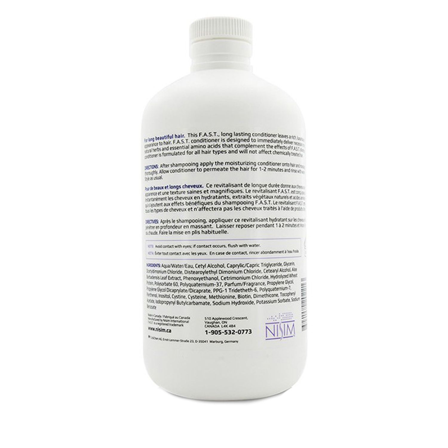 Nisim Sampon FAST, par mai puternic, 1000 ml fotografia produsului View 2 L