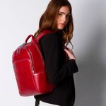 Rucsac de piele compact Piquadro, Compartiment captusit pentru iPad fotografia produsului View 2 S