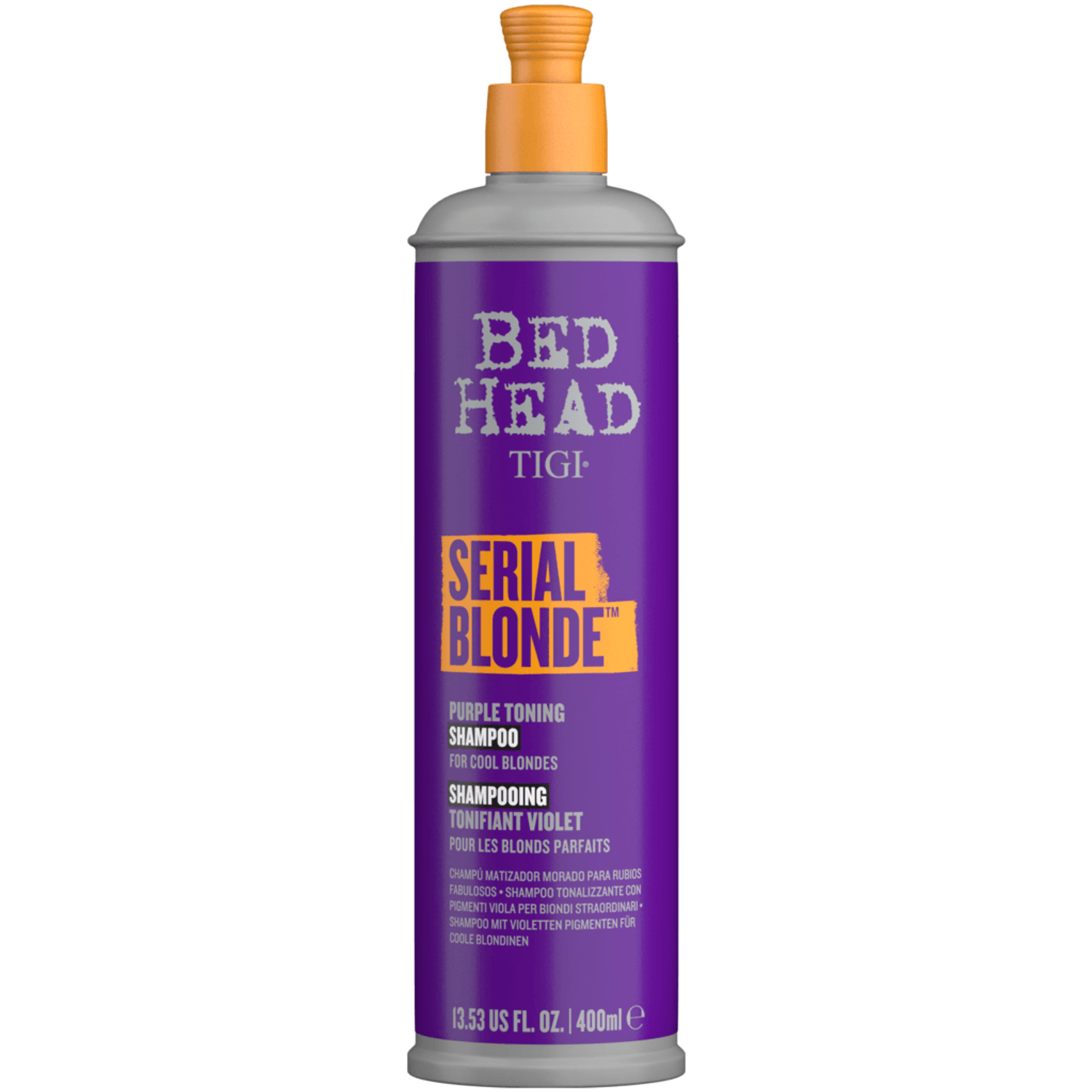 Tigi Bed Head Serial Blonde Toning, Sampon pentru par blond, 400 ml fotografia produsului