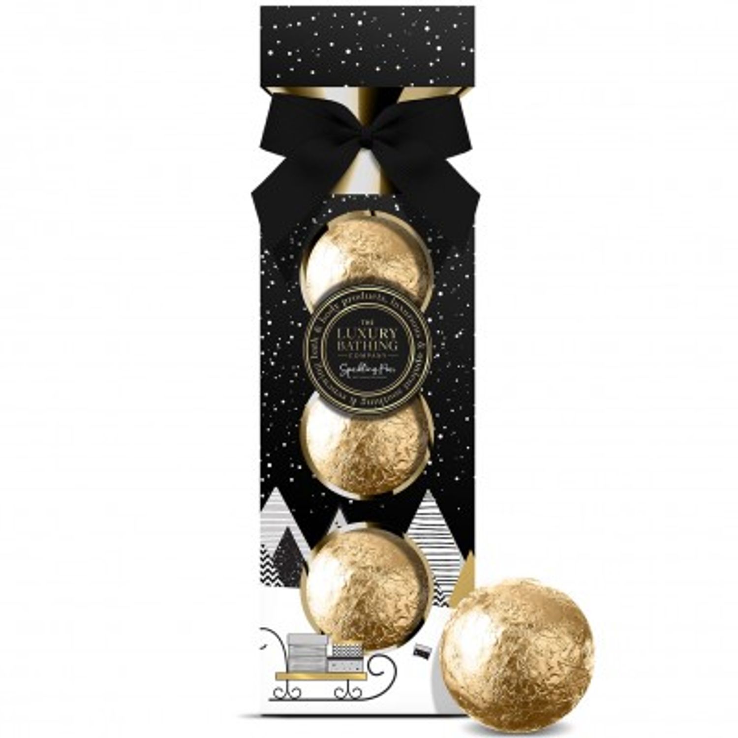 The Luxury Bathing Company Sparkling Pear & Nectarine Blossom, Set: 3 x Bomba de baie 100 gr fotografia produsului