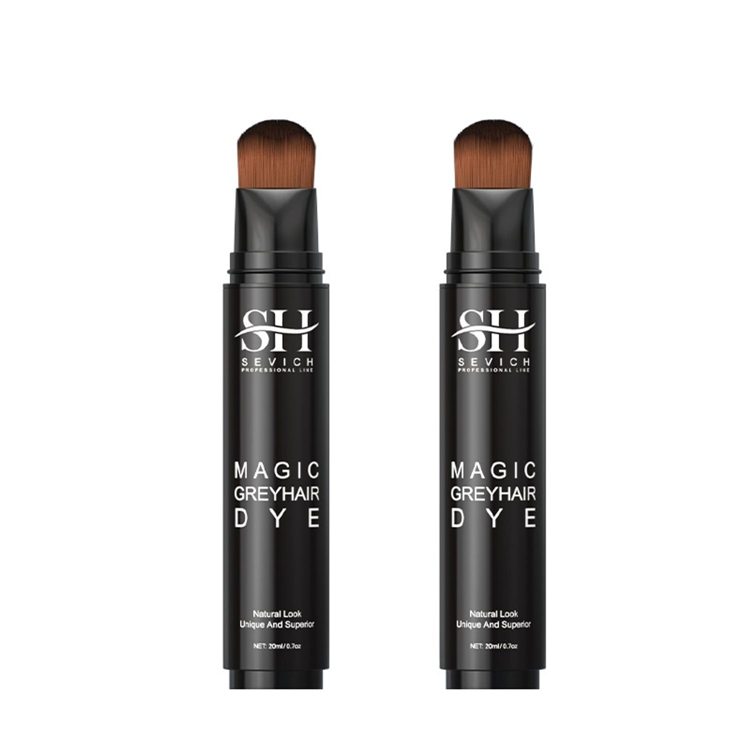 Stick corector, pentru vopsirea firelor de par alb, Magic, Dark brown, Sevich, 20ml fotografia produsului View 5 L