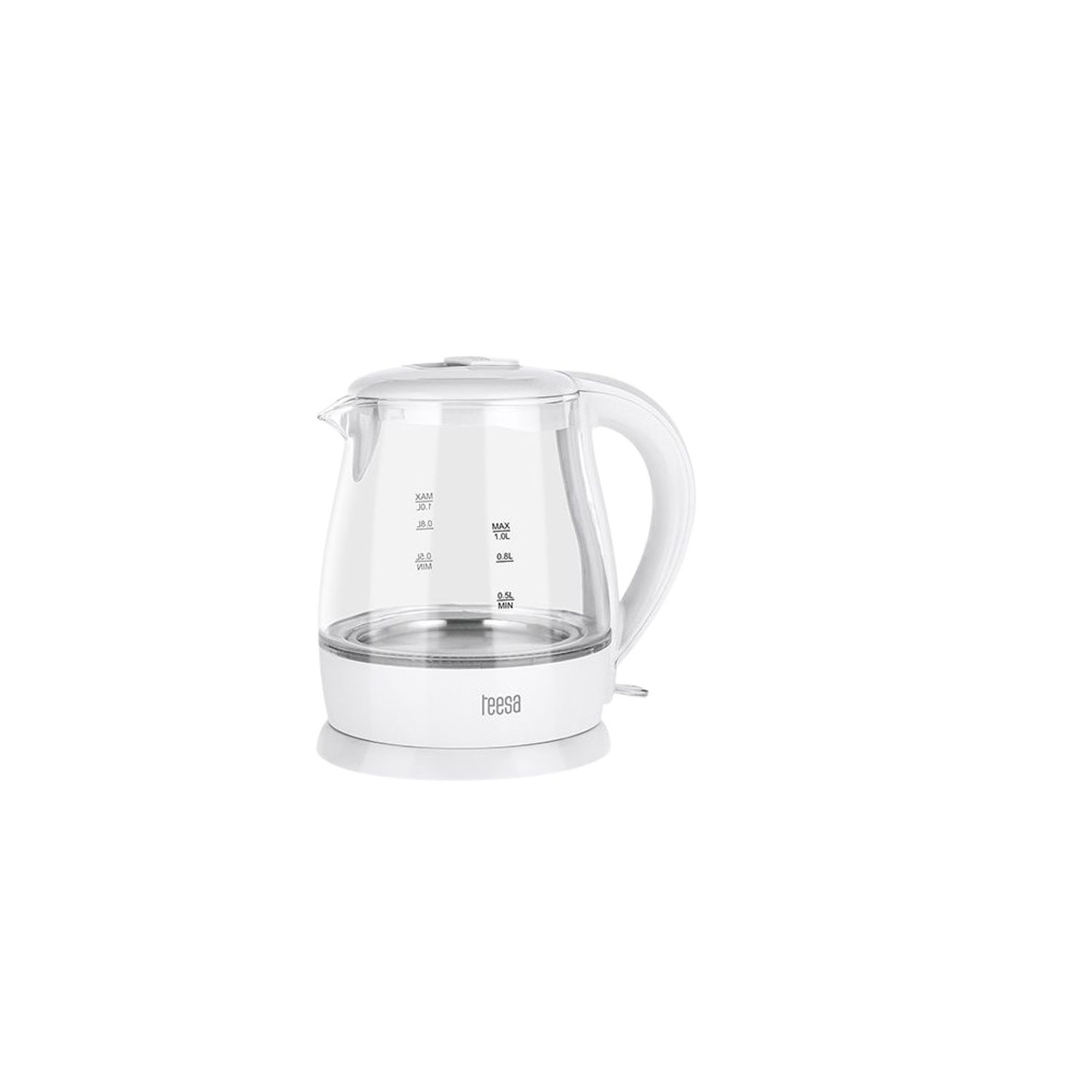 Fierbator Electric Cordless 1 L, 1630 W, Teesa, Alb fotografia produsului