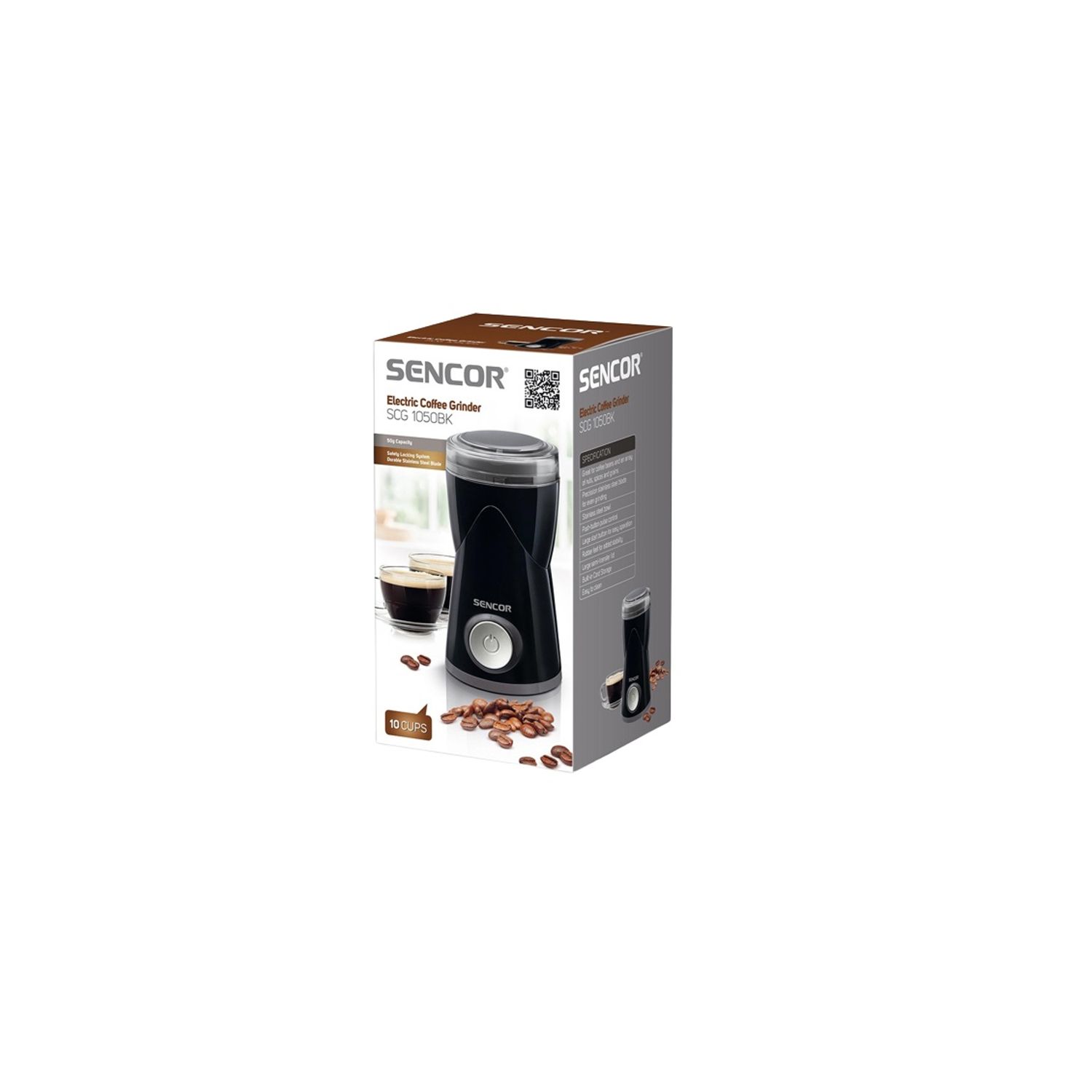 Rasnita Cafea, Capacitate 50 g, 150 w, Sencor, Negru fotografia produsului View 2 L