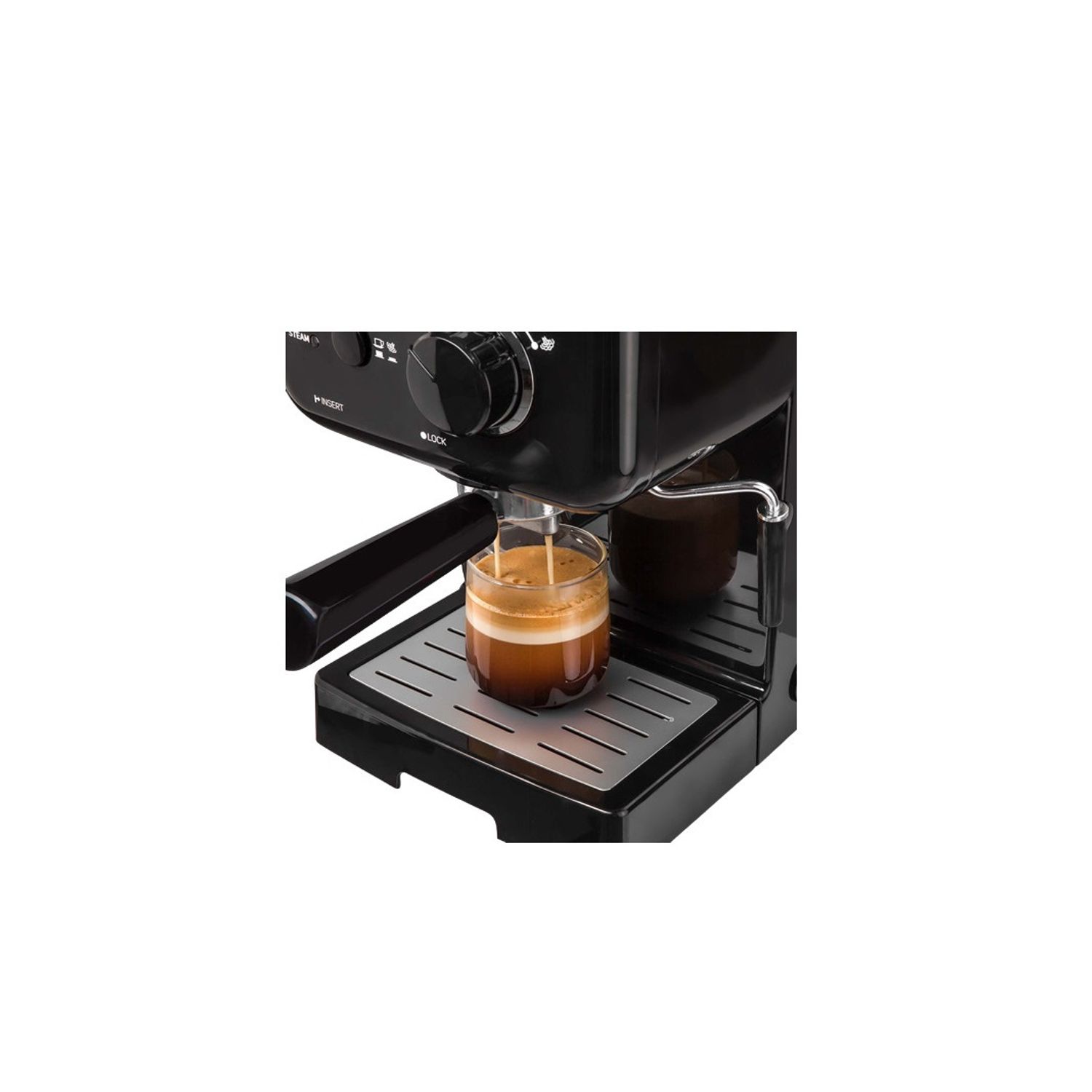 Espressor 15 Bar, 1140 w, 1.5 l,  Negru,  Sencor fotografia produsului View 3 L