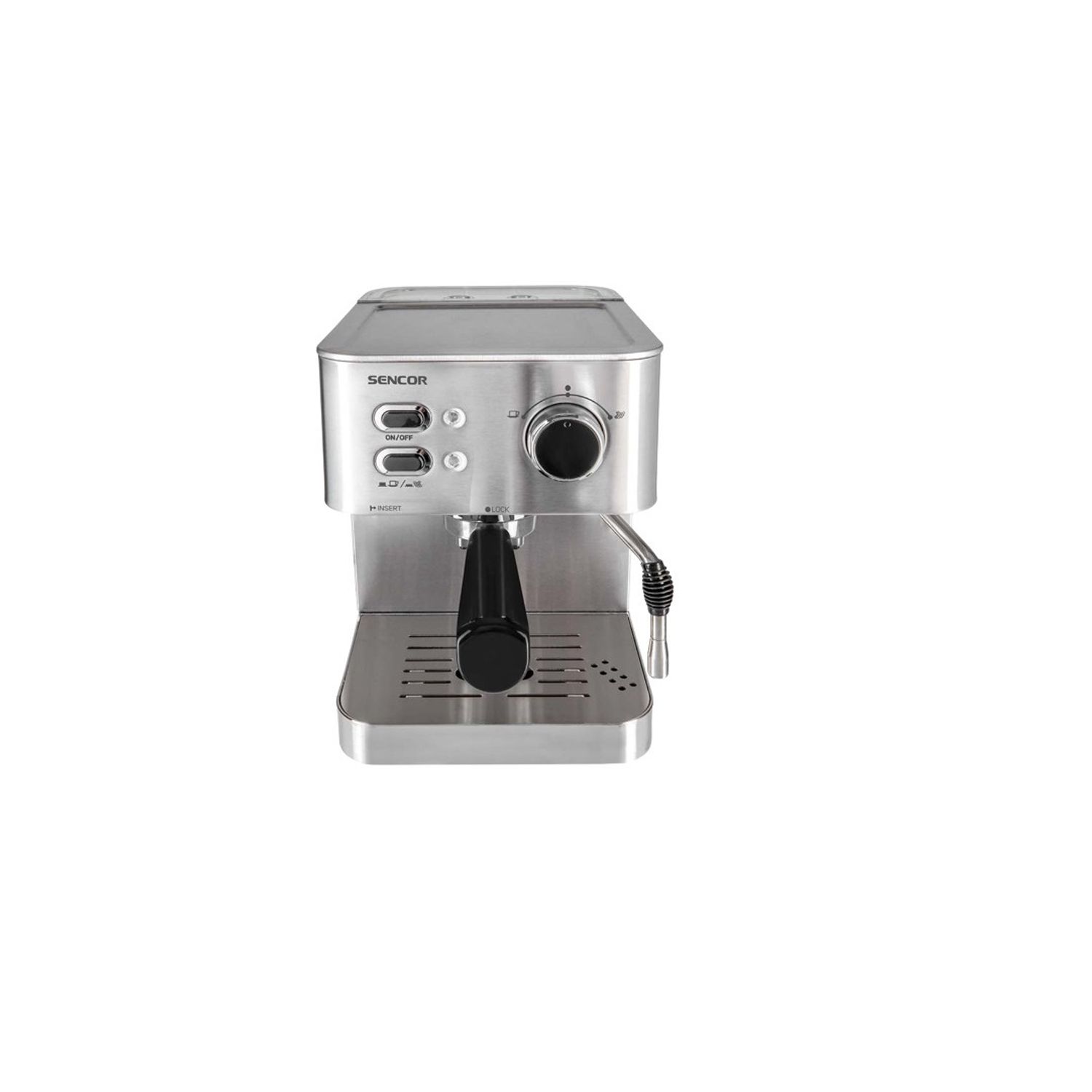 Expressor 15 Bar, Capacitate 1.5 L, 1050 W,  Sencor, Argintiu fotografia produsului View 2 L