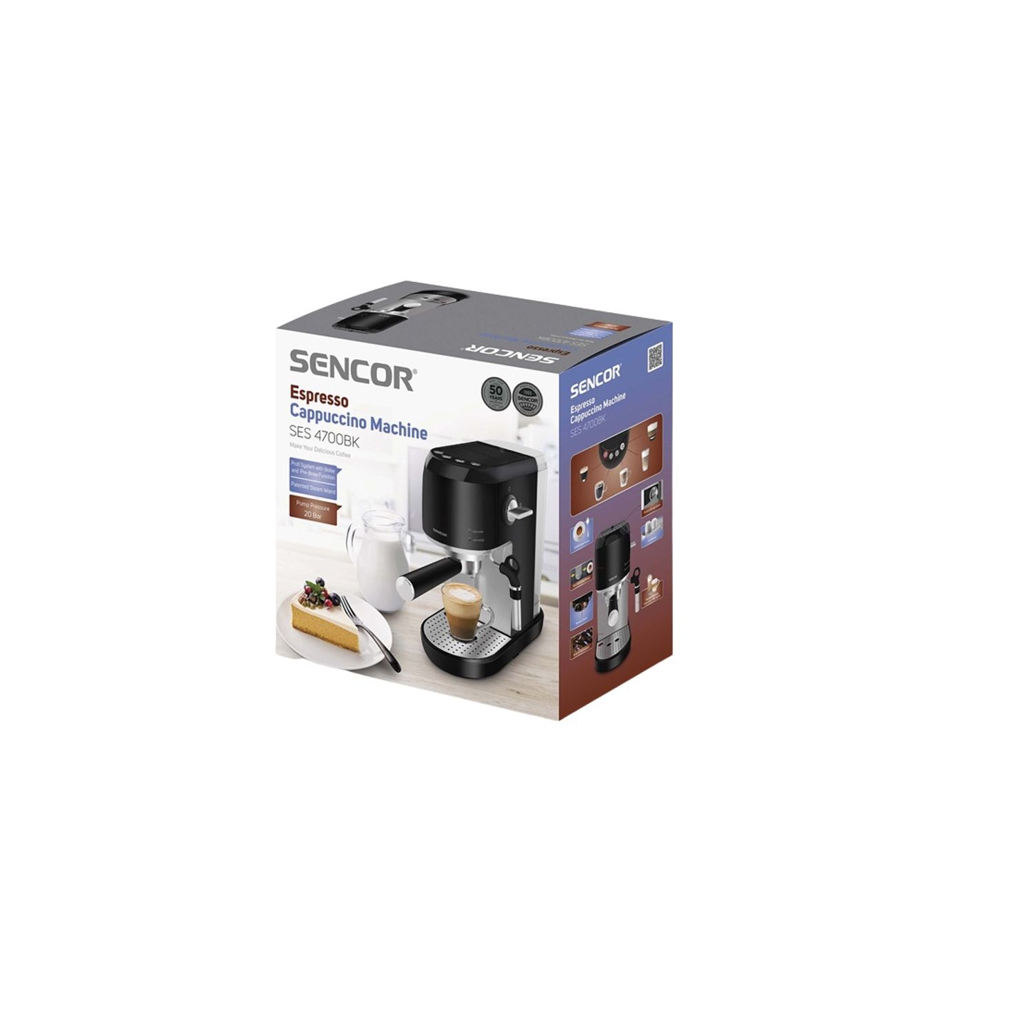 Espressor Automat  1400 W, Capacitate rezervor 1.5 L,   Sencor fotografia produsului View 5 L