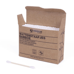 Pachet 200 bucati betisoare de urechi din bambus si bumbac, biodegradabile fotografia produsului