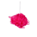 Burete de baie tip floare / lufa, cu textura fina, Berilo, 13 cm - Roz fotografia produsului