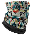 Esarfa Circulara tip Guler Handmade cu Polar pentru Vreme Rece, Privind prin Stroboscop, Multicolor, 60x25 cm fotografia produsului