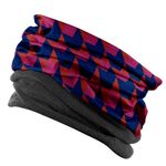 Esarfa Circulara tip Guler Handmade cu Polar pentru Vreme Rece, Abstract Cubism, Multicolor, 60x25 cm fotografia produsului View 2 S